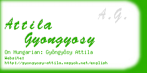 attila gyongyosy business card