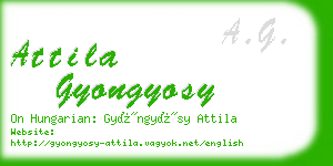 attila gyongyosy business card